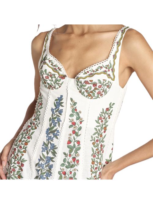 Farm RioFruit Beauty Embroidered Maxi Dress FARM Rio | 35356126048 FRUIT BEAUTY OFF WHITE